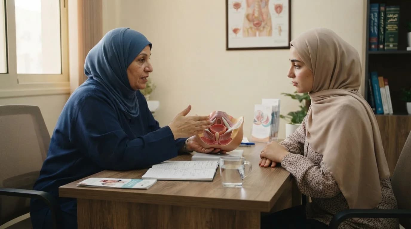 فرط نشاط المثانة: تمارين قاع الحوض وتعديلات نمط الحياة للتحكم بالأعراض — شرح لكيفية إدارة أعراض فرط نشاط المثانة من خلال تمارين قاع الحوض وتغييرات نمط الحياة.
