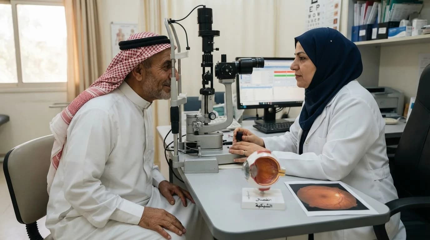 انفصال الشبكية: الأعراض التحذيرية، التشخيص، وخيارات العلاج — توضيح للأعراض التحذيرية لانفصال الشبكية، وأهمية التشخيص المبكر والعلاج الفوري للحفاظ على النظر.