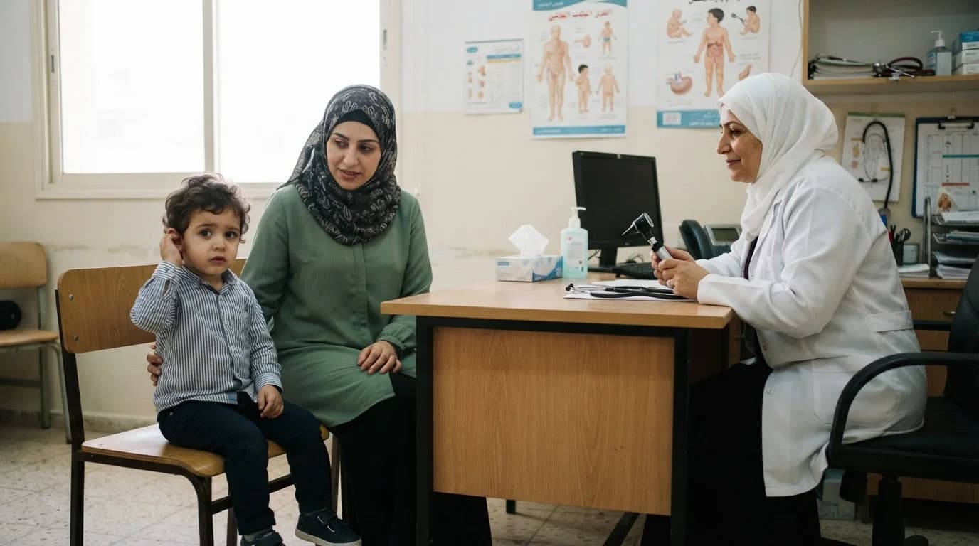 التهاب الأذن الوسطى عند الأطفال: متى نراقب ومتى نستخدم المضاد؟ — دليل يوضح متى يكتفى بالمراقبة ومتى تتطلب عدوى الأذن الوسطى استخدام المضادات الحيوية.