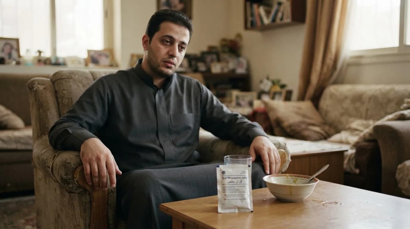 التسمم الغذائي: تعويض السوائل ومتى نحتاج تحليل براز؟ — إرشادات التعامل مع التسمم الغذائي، طرق تعويض السوائل، ومتى يتطلب الأمر استشارة طبية.