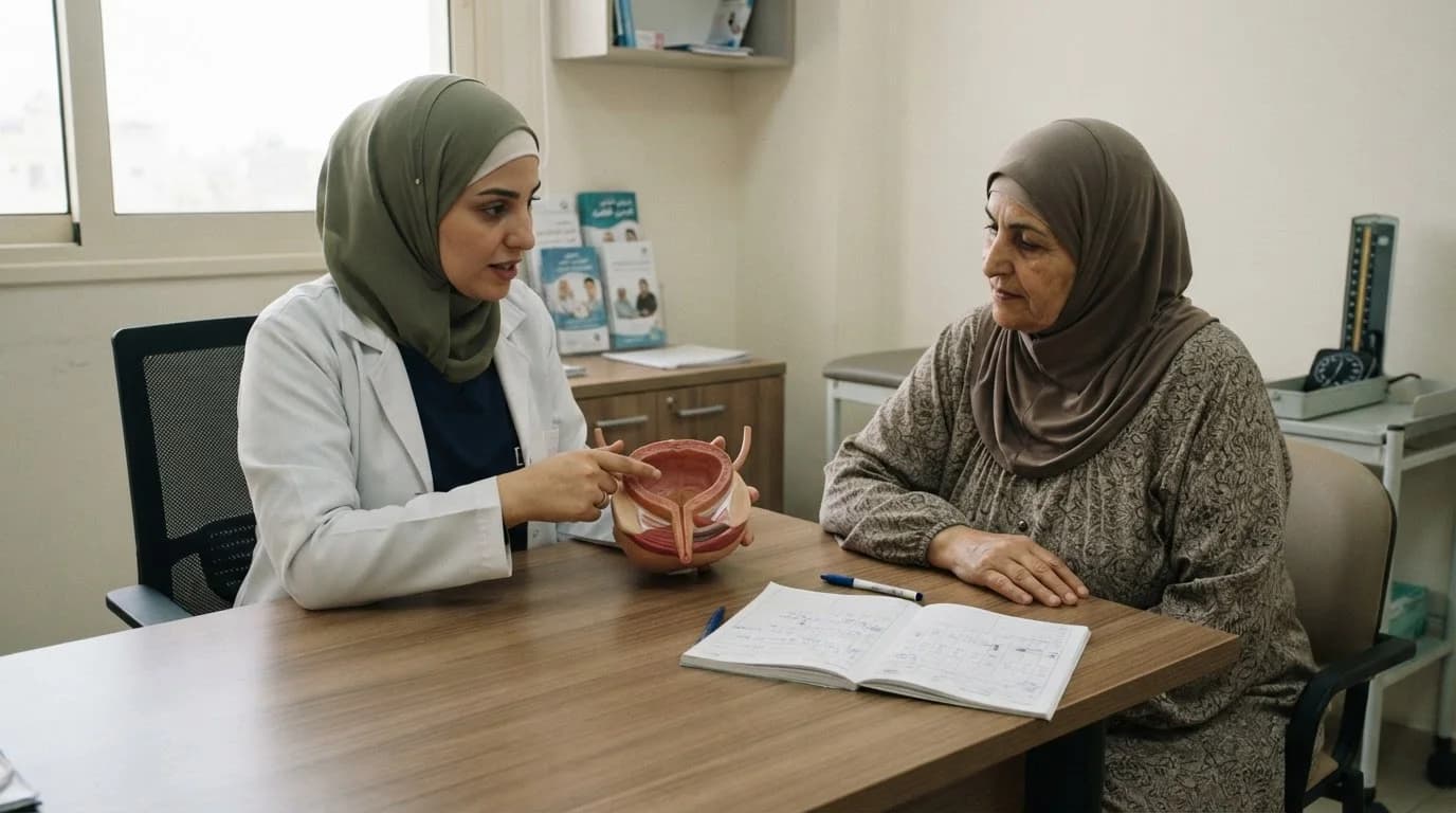 فرط نشاط المثانة: الإلحاح وكثرة التبول دون عدوى — دليل حول أعراض المثانة المفرطة النشاط، أسبابها، وطرق التشخيص والعلاجات المتاحة للتحكم بها.