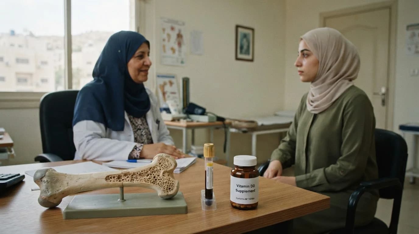 نقص فيتامين د: متى نحلل وكيف نتجنب الجرعة الزائدة؟ — دليل حول نقص فيتامين د، متى يجب إجراء الفحص، وكيفية تجنب مخاطر الجرعات الزائدة.