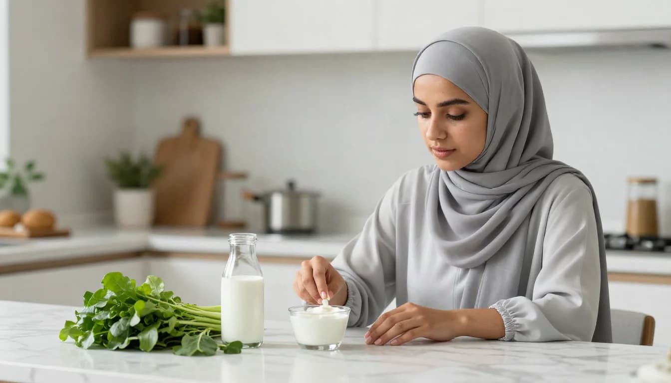 الكالسيوم وفيتامين د: دليل متكامل لصحة العظام والوقاية من الهشاشة — أهمية الكالسيوم وفيتامين د في تعزيز كثافة العظام والوقاية من هشاشة العظام في مراحل العمر المختلفة.