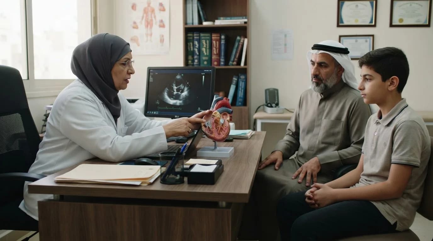 اعتلال عضلة القلب التضخمي: التشخيص المبكر والفحص العائلي — توضيح لاعتلال عضلة القلب التضخمي وأهمية الفحص العائلي والتشخيص المبكر للوقاية من المضاعفات.