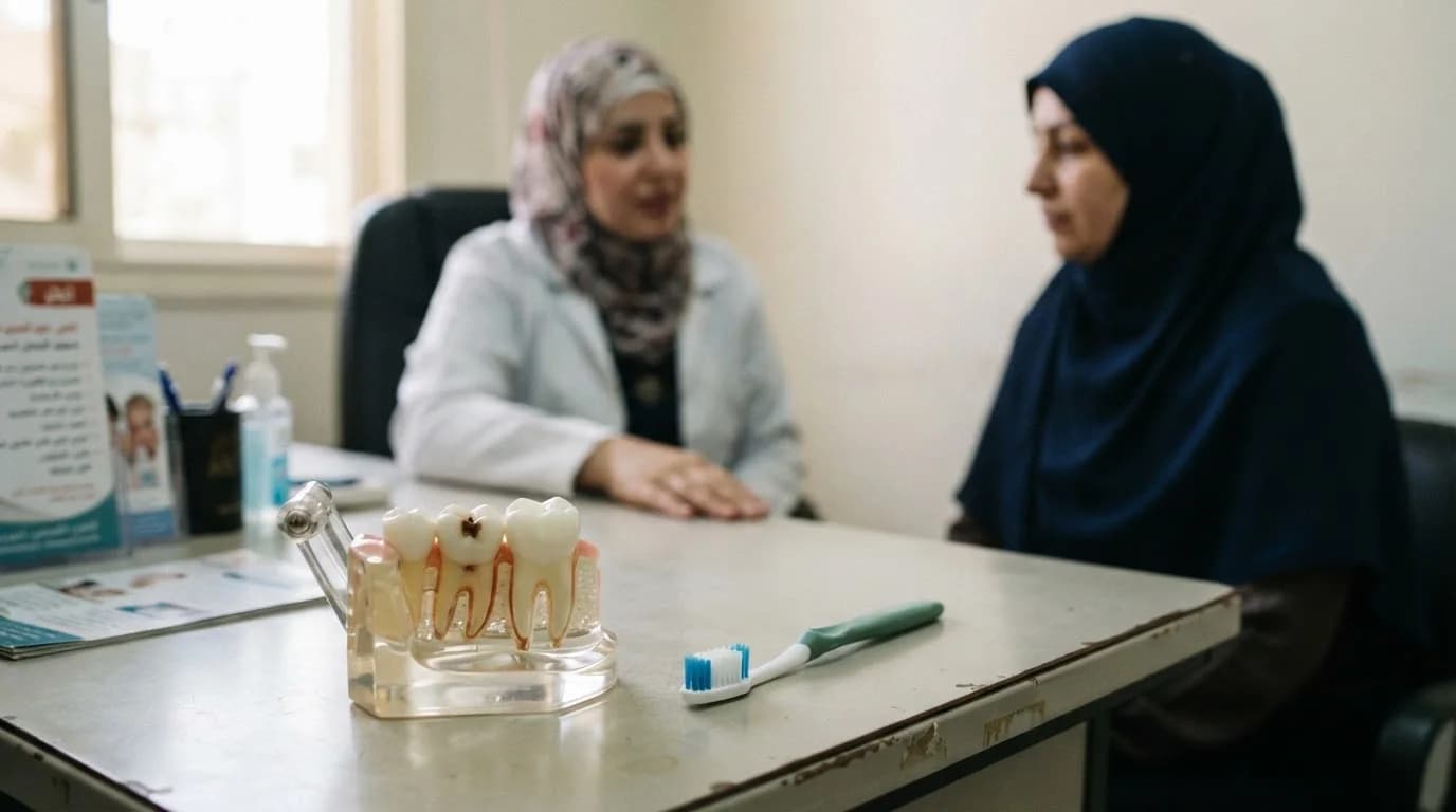 تسوّس الأسنان: الأسباب، المراحل، والعلاج والوقاية — توضيح لمراحل تسوّس الأسنان من البقعة البيضاء حتى الخراج، مع طرق العلاج والوقاية الفعّالة.