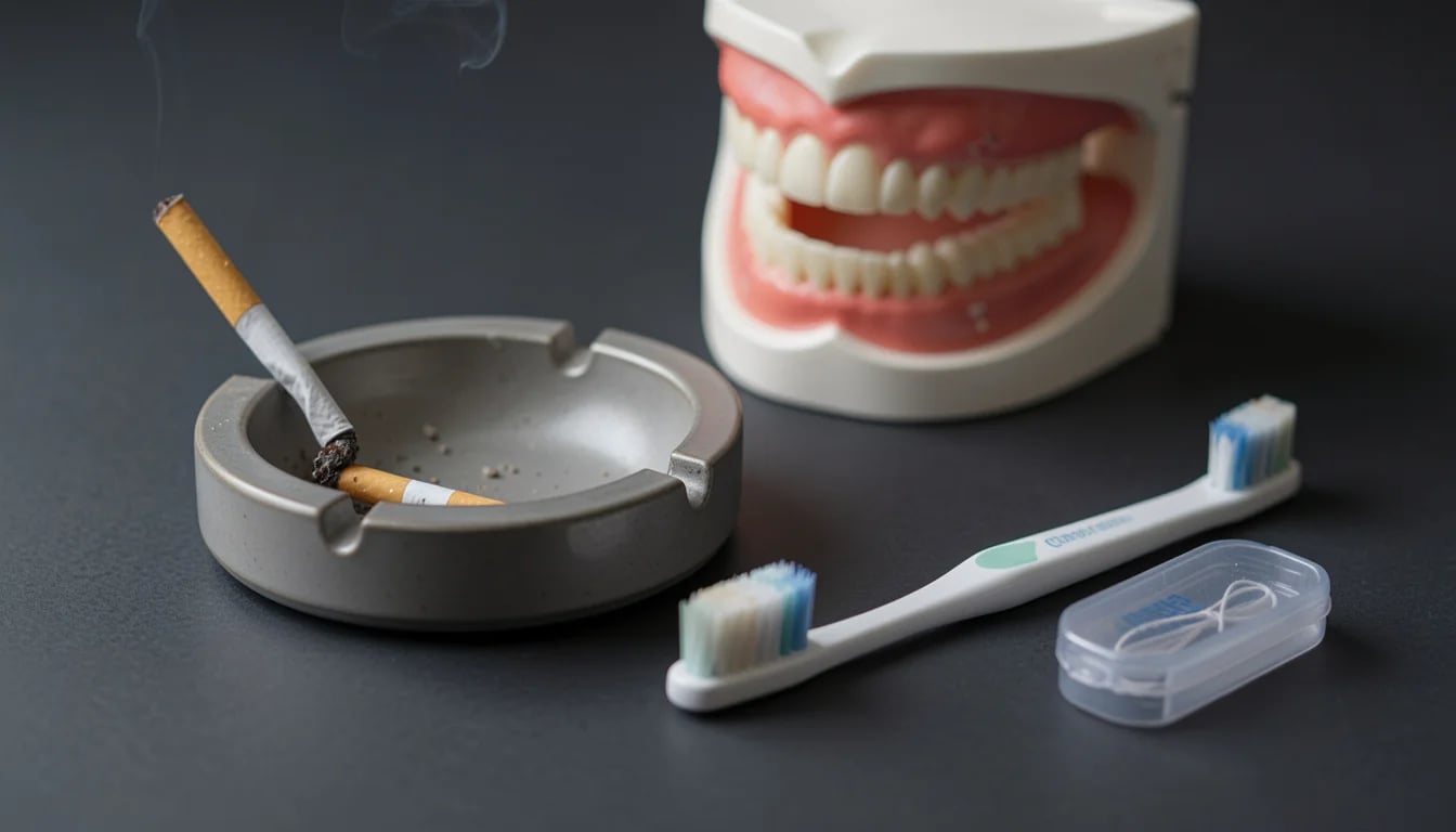 Smoking and Oral Health: Damage and How to Recover — The negative impact of smoking on oral and gum health, tooth loss risks, and recovery paths.