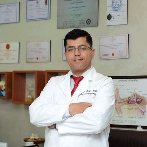 الدكتور أمجد عدنان أحمد الطريفي (Dr. Amjed Adnan Ahmad Tarifi) طبيب أنف وأذن وحنجرة في الشميساني، عمّان