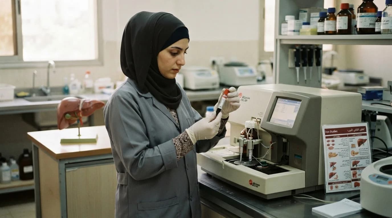 ارتفاع مخزون الحديد: متى يعني التهابًا ومتى يعني ترسب الحديد؟ — توضيح دلالات ارتفاع الفيريتين، والفرق بين كونه مؤشر التهاب أو زيادة في مخزون الحديد.