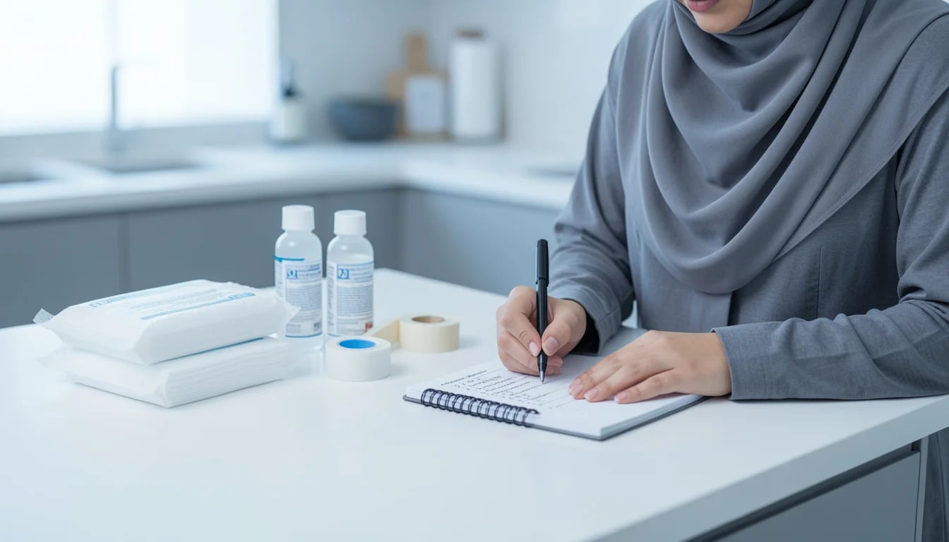 التعافي بعد الجراحة: دليل الرعاية الذاتية لمنع المضاعفات — إرشادات للرعاية الذاتية بعد الجراحة، تشمل إدارة الألم، العناية بالجروح، التغذية، وكيفية منع المضاعفات والعدوى.