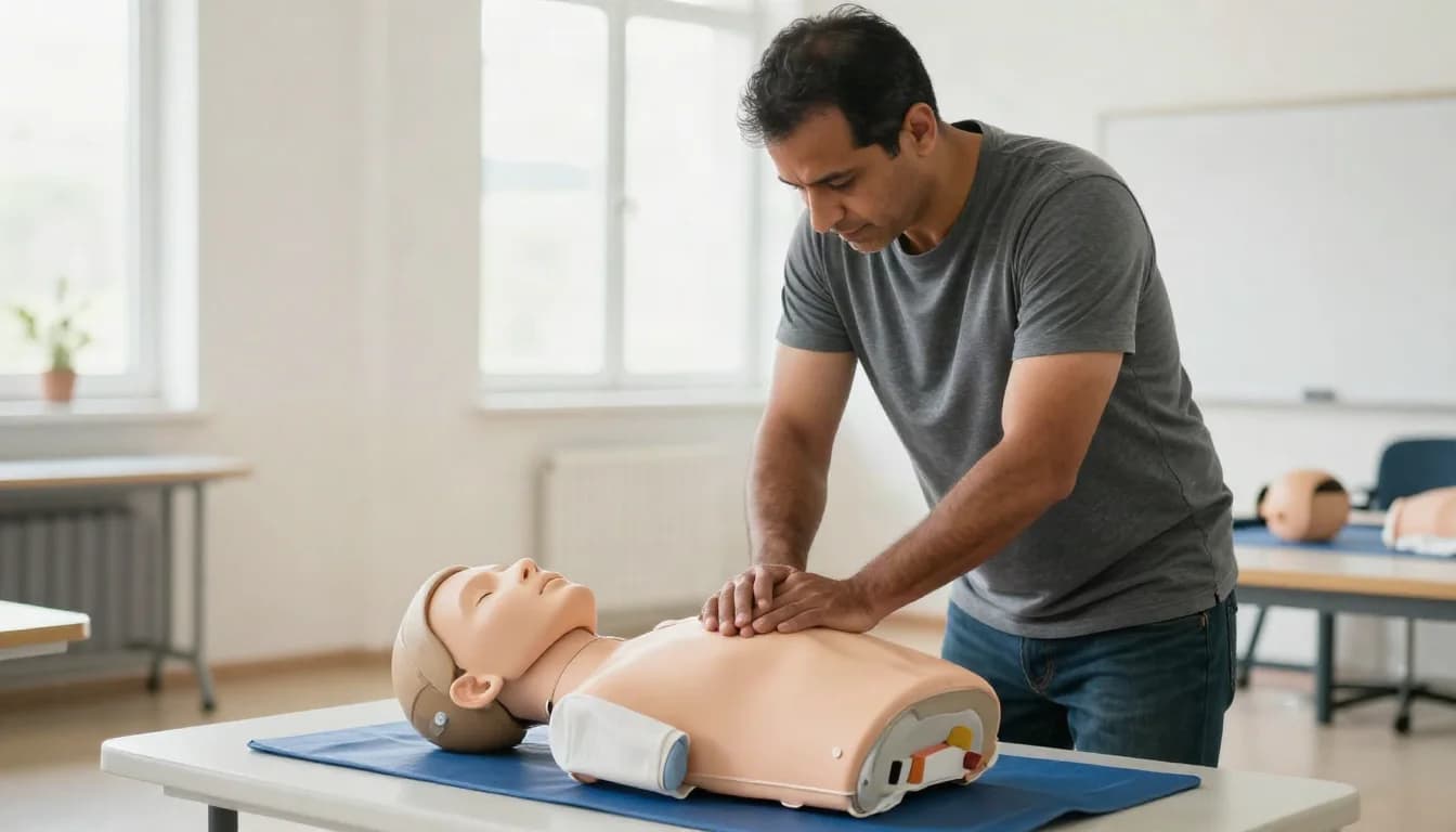 الإنعاش القلبي الرئوي (CPR): دليل عملي للبالغين والأطفال والرضع — خطوات عملية لإجراء الإنعاش القلبي الرئوي للبالغين والأطفال والرضع في الحالات الطارئة.