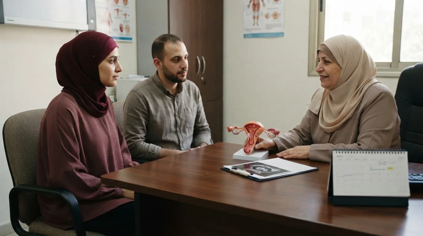 تأخر الإنجاب عند النساء: الأسباب، التشخيص، وخيارات العلاج — عرض للأسباب الشائعة لتأخر الإنجاب لدى النساء، الفحوصات الطبية المطلوبة، وخيارات العلاج.